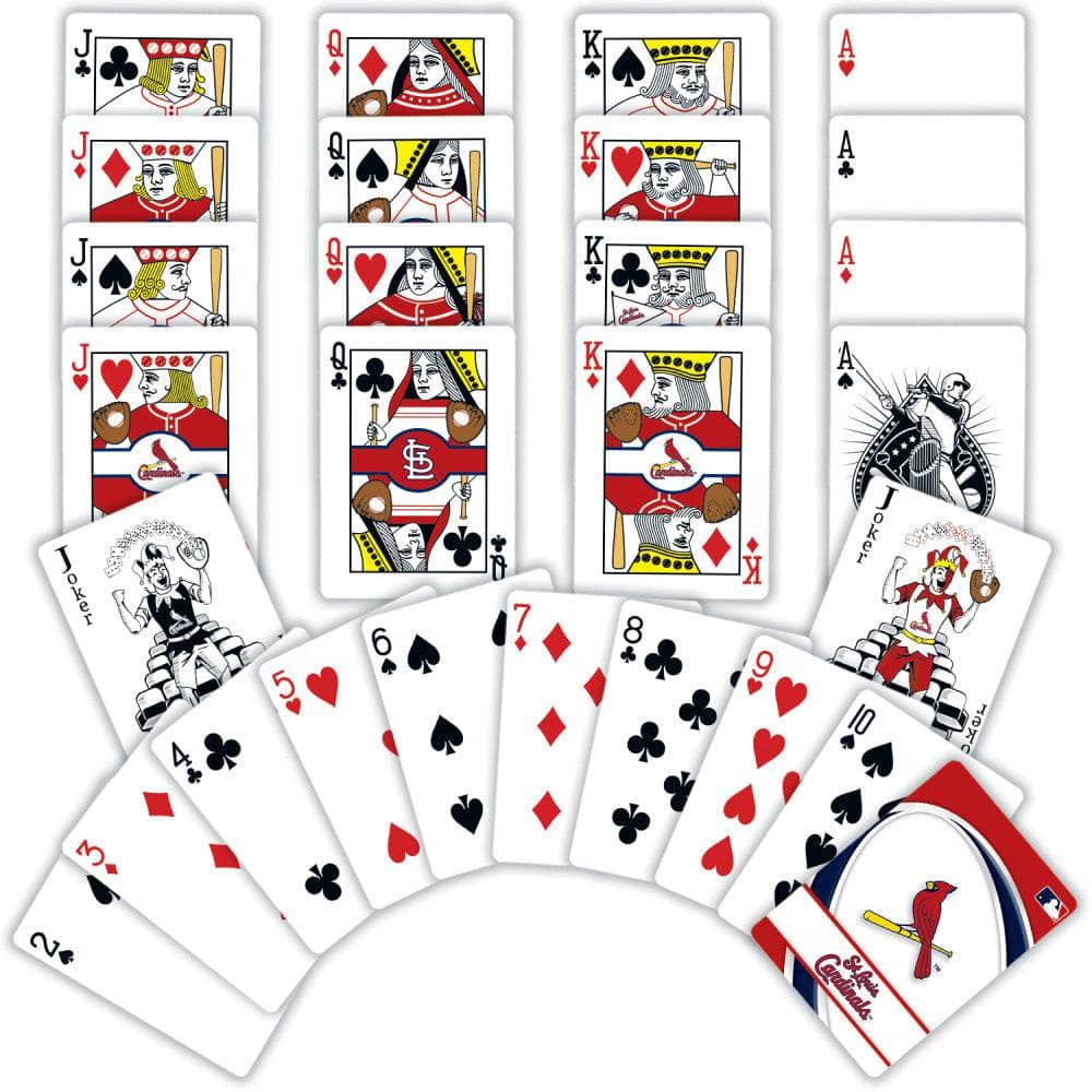 St. Louis Cardinals 54-Card Deck - Official Playing Cards - Sports Gifts, Sports Memorabilia, Sports Collectibles, Fan Shop