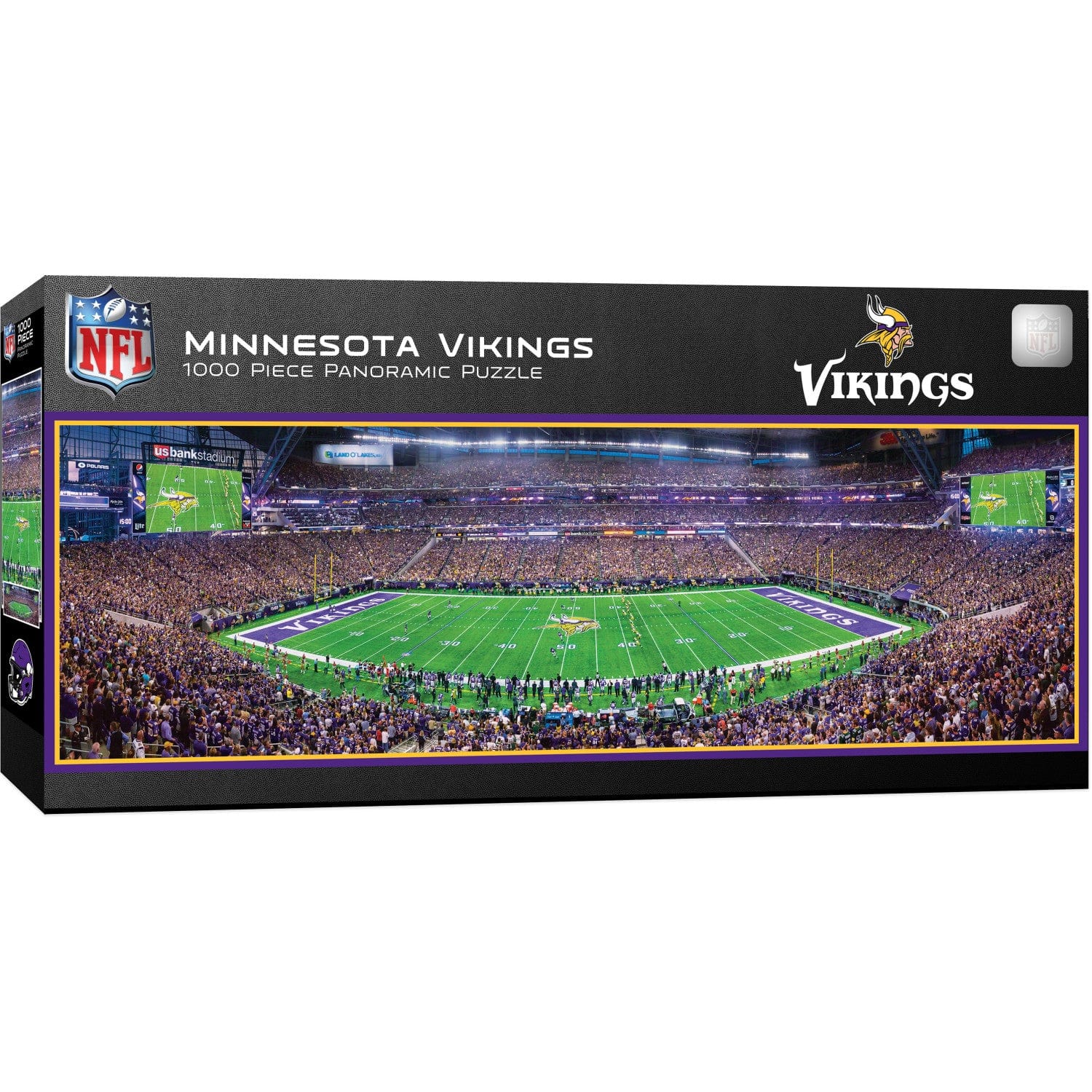 Minnesota Vikings 1000 Piece Panoramic Jigsaw Puzzle - Sports Gifts, Sports Memorabilia, Sports Collectibles, Fan Shop