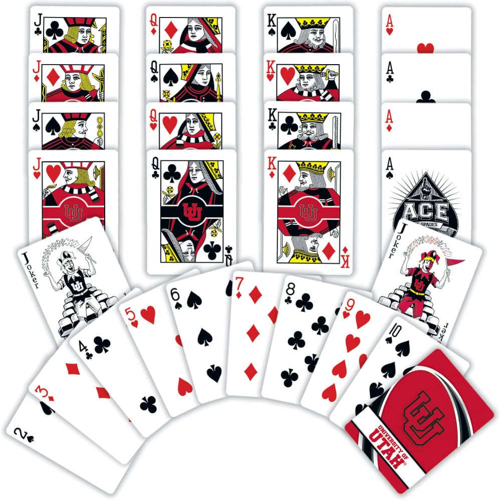 Utah Utes 54-Card Deck Playing Cards