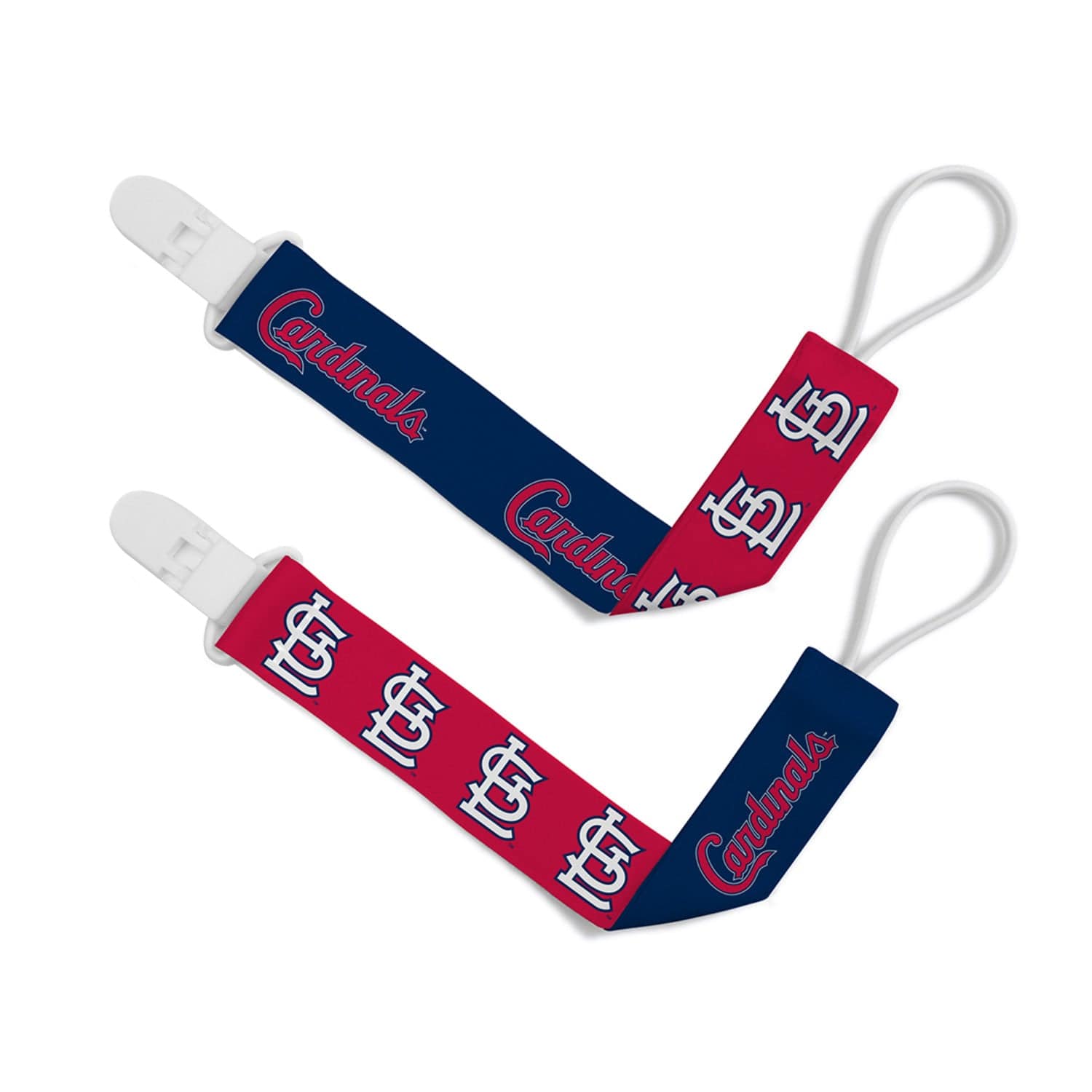 St. Louis Cardinals Pacifier Clip Set - 2-Pack - Sports Gifts, Sports Memorabilia, Sports Collectibles, Fan Shop