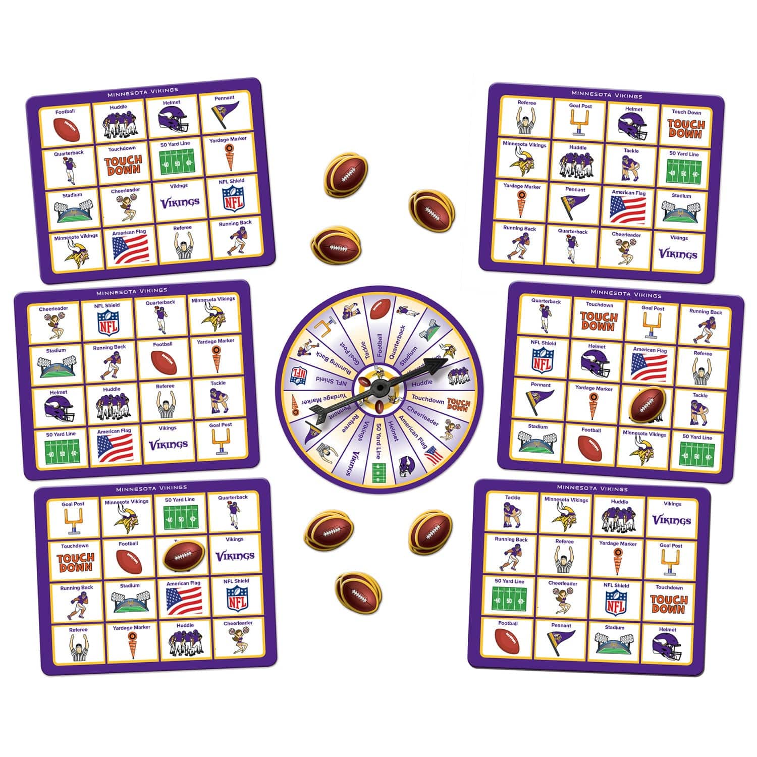 Minnesota Vikings Bingo: Game Day Fun! - Sports Gifts, Sports Memorabilia, Sports Collectibles, Fan Shop