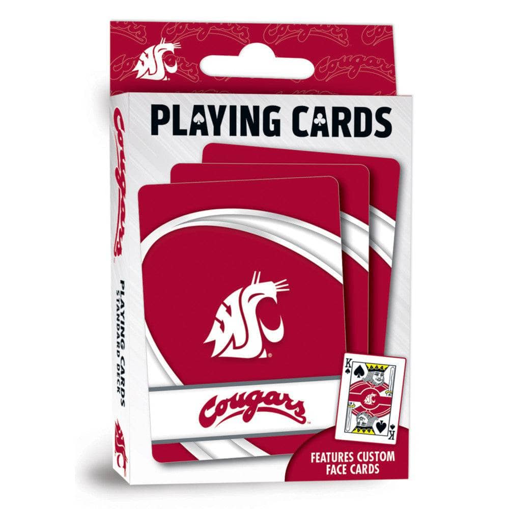 Washington State Cougars 54-Card Deck - Official Playing Cards - Sports Gifts, Sports Memorabilia, Sports Collectibles, Fan Shop