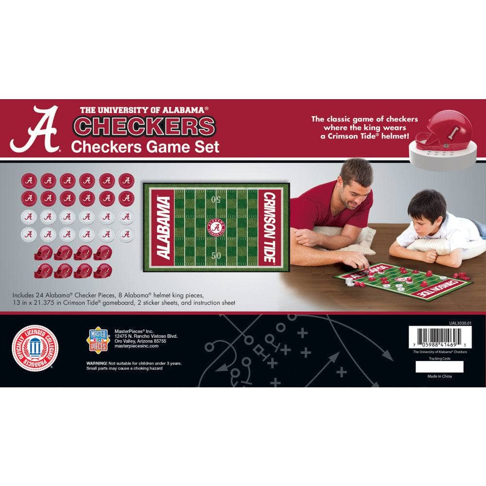 Alabama Crimson Tide Checkers Game - Sports Gifts, Sports Memorabilia, Sports Collectibles, Fan Shop