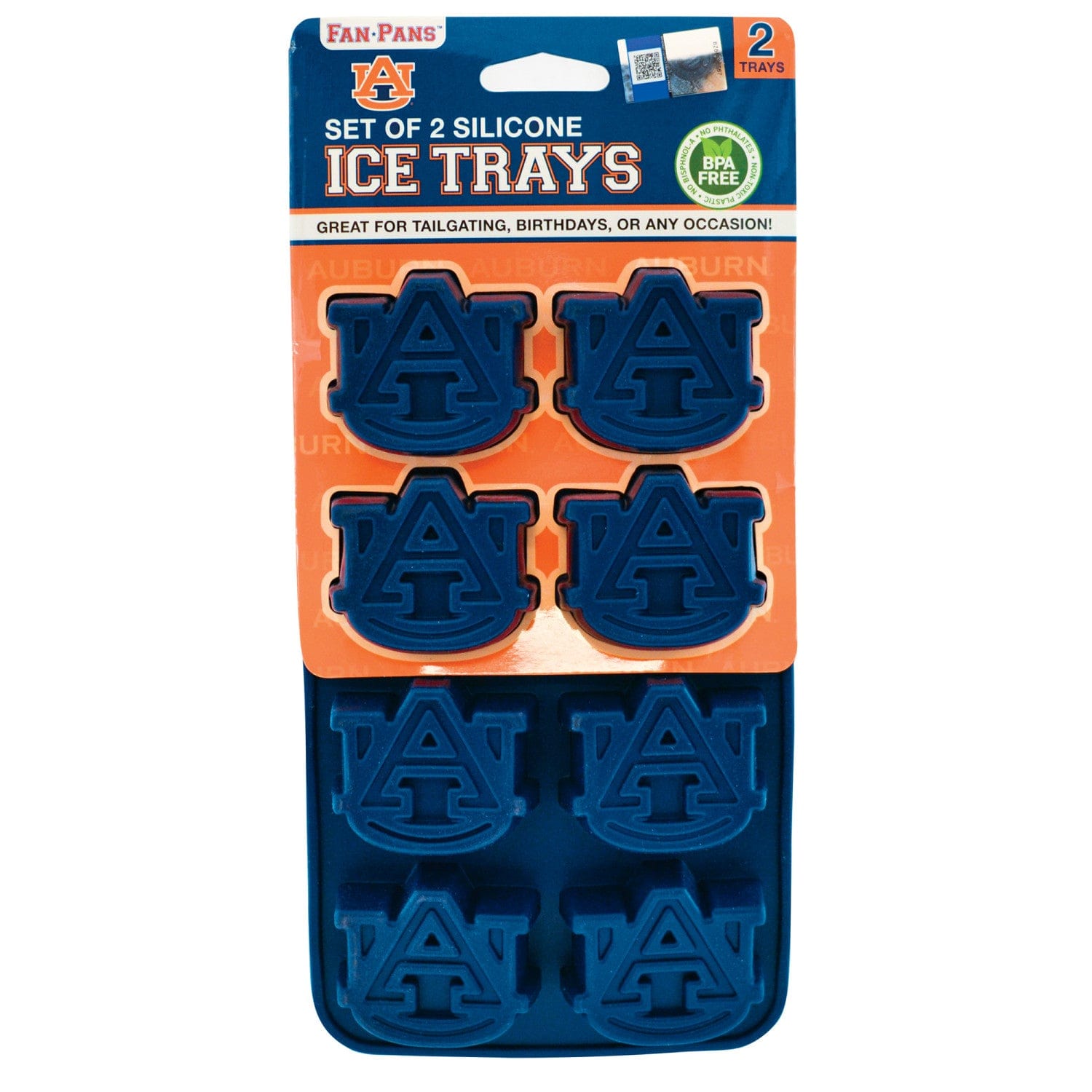 Auburn Tigers Silicone Ice Cube Tray