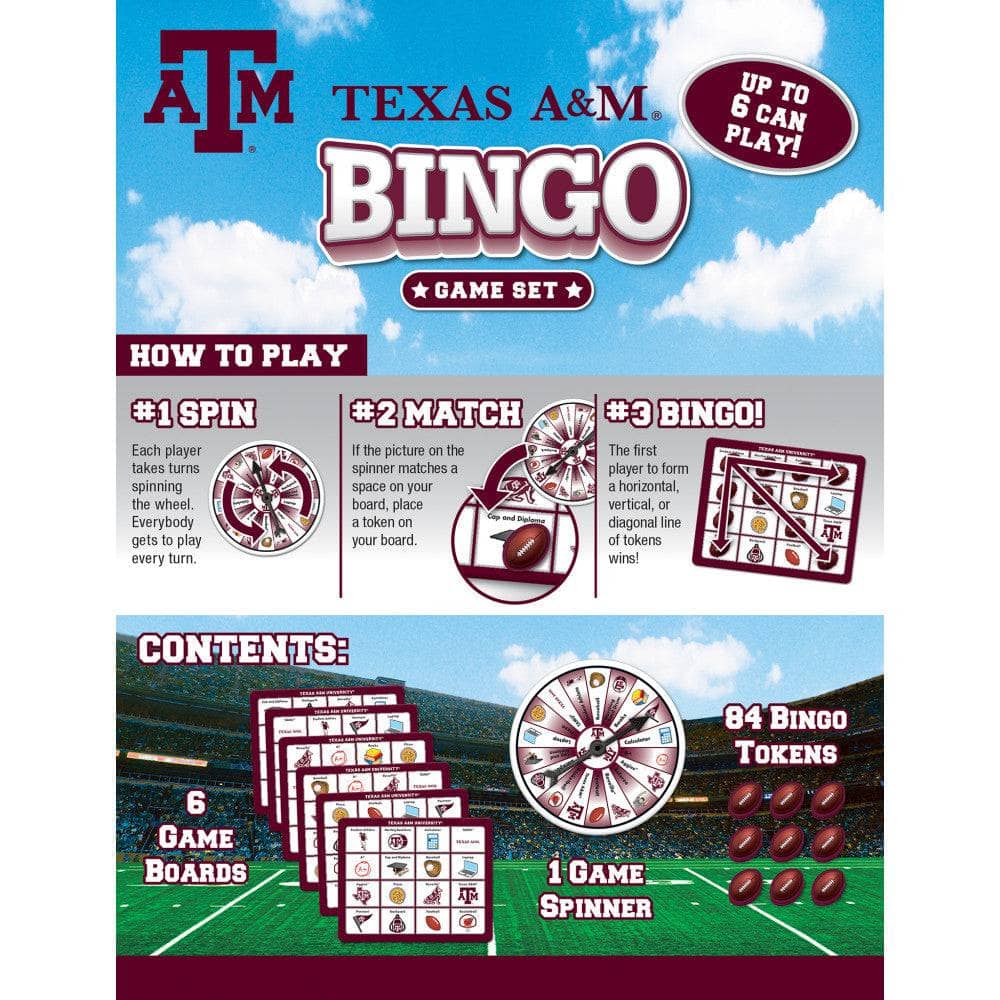 Texas A&M Aggies NCAA Bingo Game