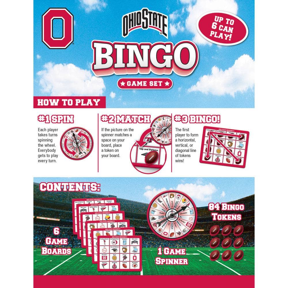 Ohio State Buckeyes Bingo: Game Day Fun! - Sports Gifts, Sports Memorabilia, Sports Collectibles, Fan Shop