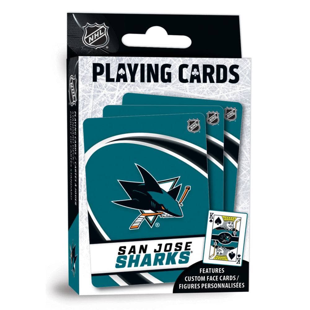 San Jose Sharks Official Playing Cards - 54 Card Deck - Sports Gifts, Sports Memorabilia, Sports Collectibles, Fan Shop