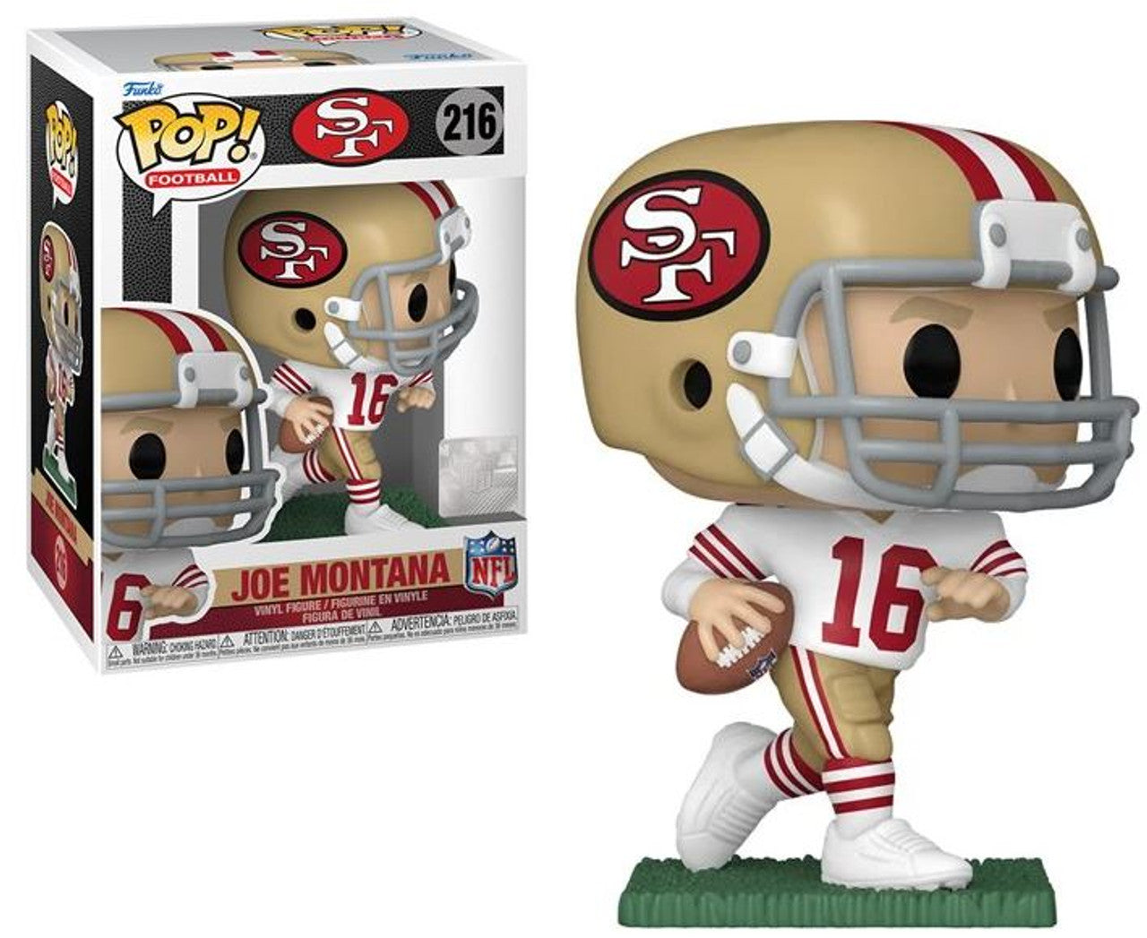 Joe Montana (San Francisco 49ers) (White Jersey) NFL Funko Pop! Legends - Sports Collectibles, Sports Memorabilia, Sports Fan Shop, Sports Gifts