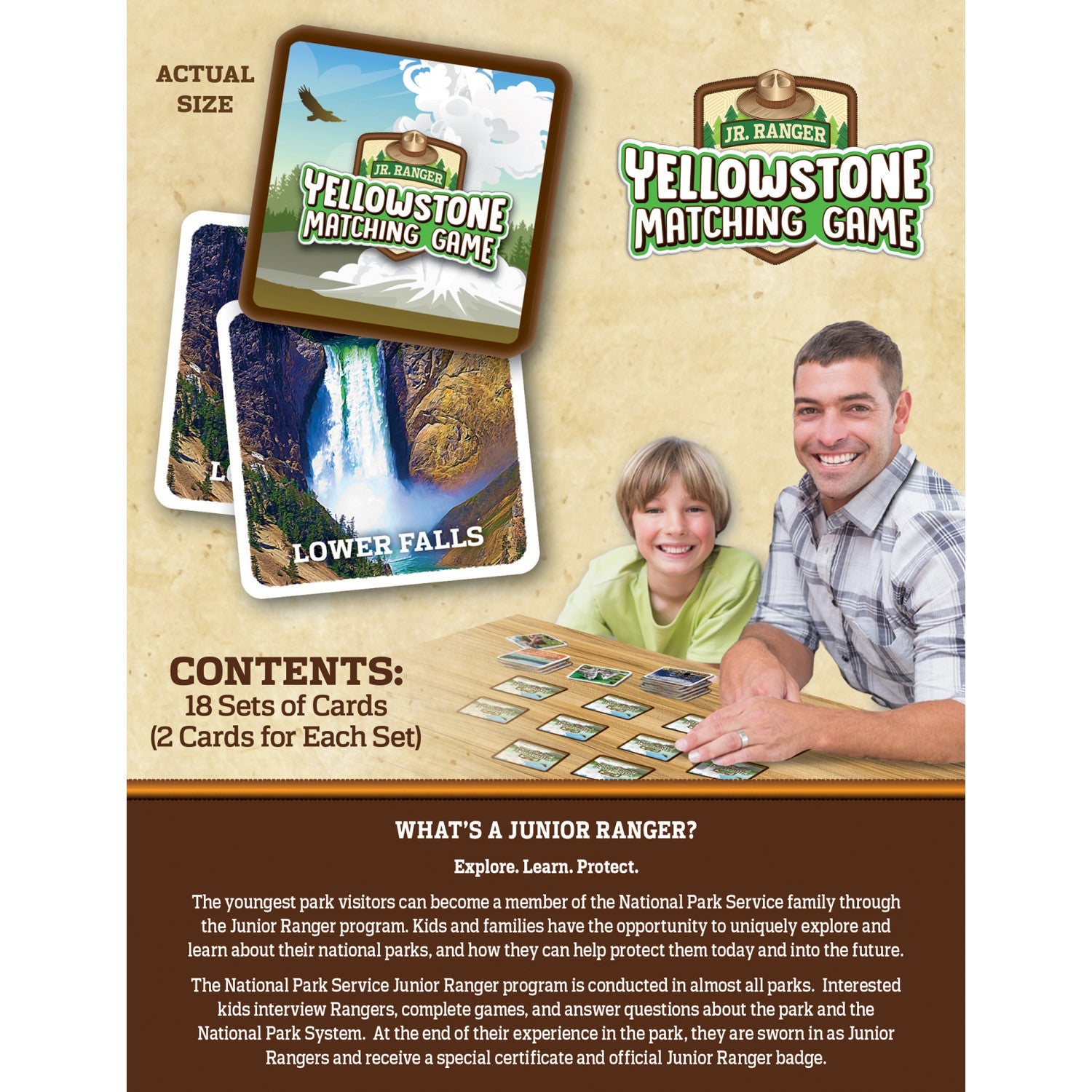 Jr. Ranger - Yellowstone Matching Game - 757 Sports Collectibles