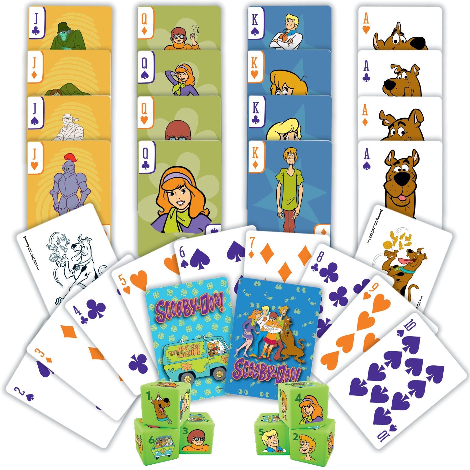 Scooby Doo 2-pack Playing Cards & Dice Set - 757 Sports Collectibles