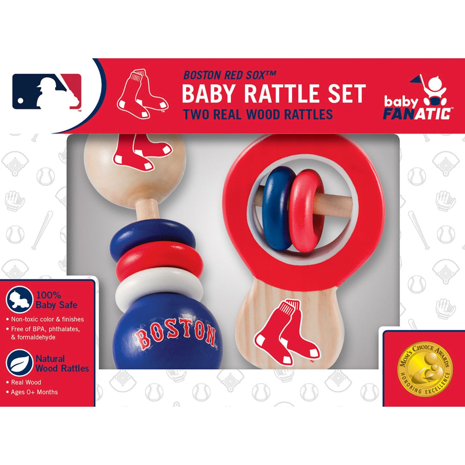 Boston Red Sox Baby Rattles 2-Pack - Sports Gifts, Sports Memorabilia, Sports Collectibles, Fan Shop