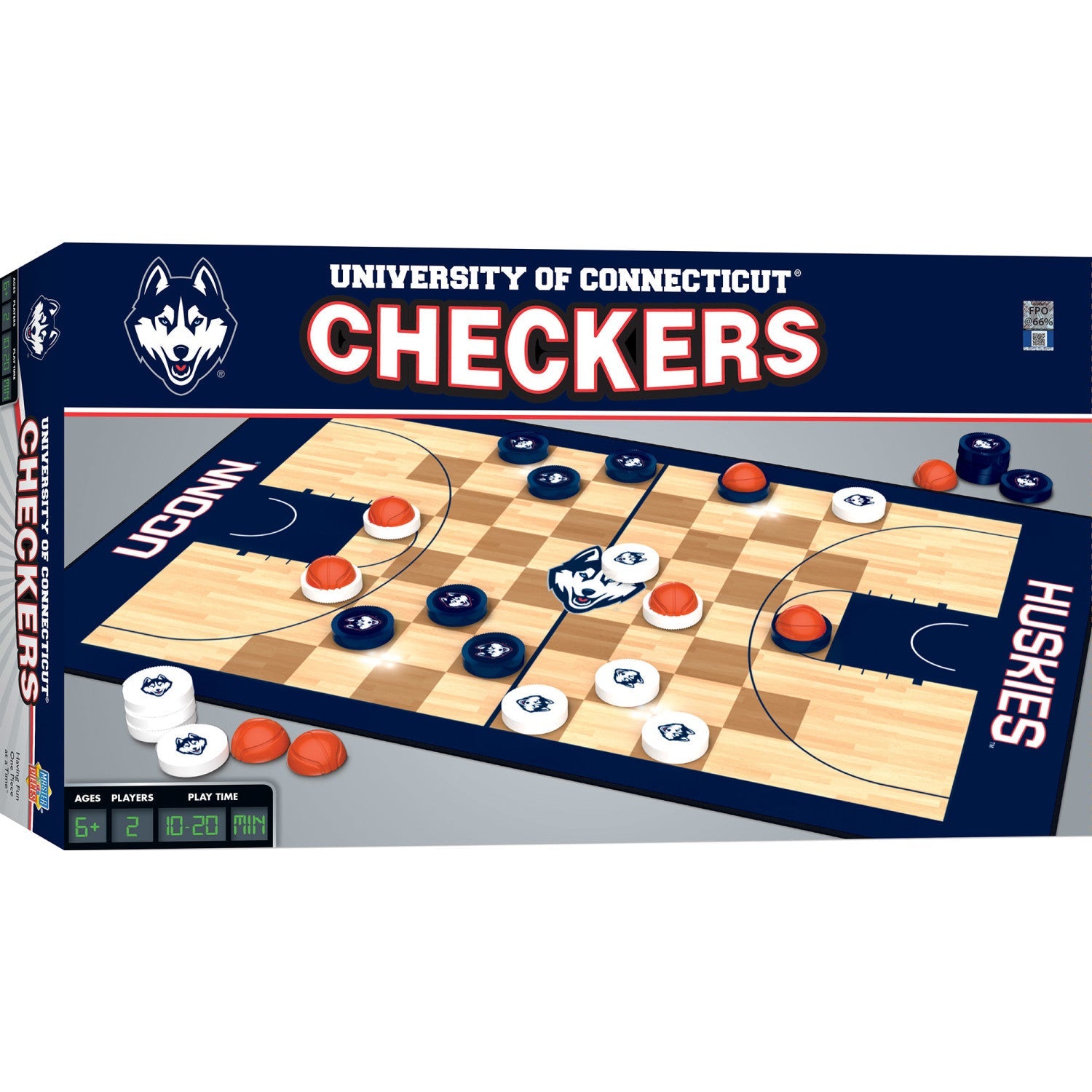 UCONN Huskies Checkers - 757 Sports Collectibles