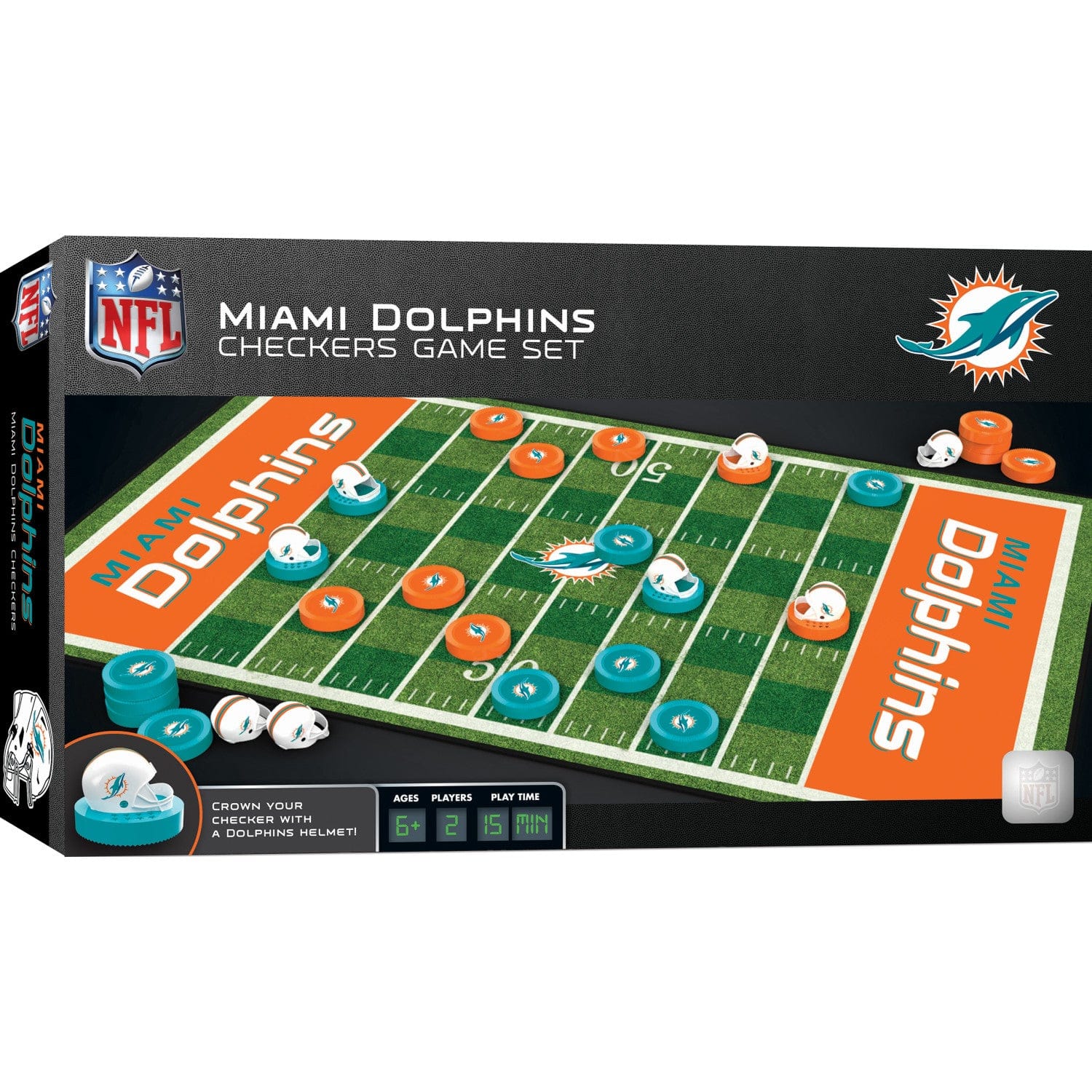 Miami Dolphins Checkers Game