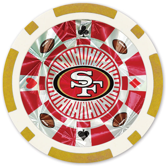 San Francisco 49ers 20 Piece Poker Chips - 757 Sports Collectibles