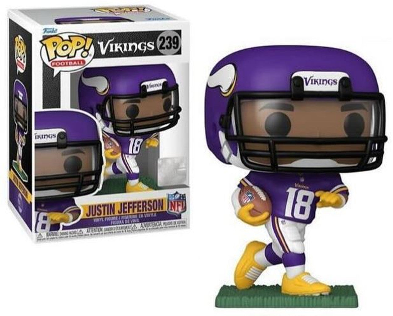 Justin Jefferson (Minnesota Vikings) NFL Funko Pop! Funko - Sports Gifts, Sports Memorabilia, Sports Collectibles, Fan Shop