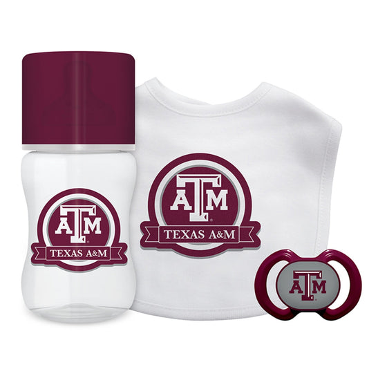 Texas A&M Aggies - 3-Piece Baby Gift Set - 757 Sports Collectibles