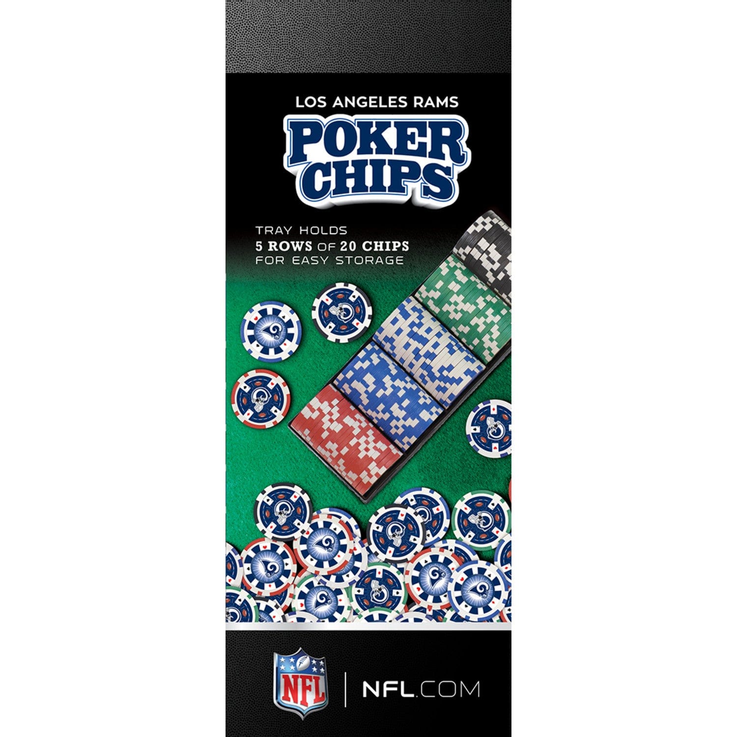 Los Angeles Rams 100-Piece Poker Chip Set - Sports Gifts, Sports Memorabilia, Sports Collectibles, Fan Shop