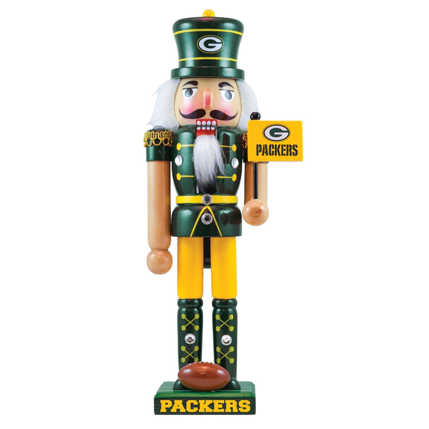 Green Bay Packers Collectible Nutcracker: Cheer for the Team in Style! - Sports Gifts, Sports Memorabilia, Sports Collectibles, Fan Shop