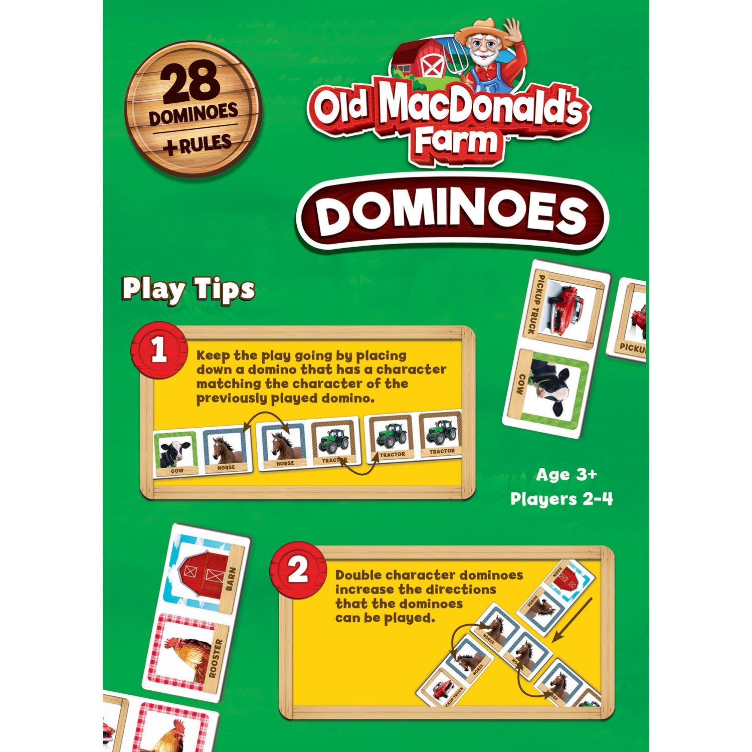 Old MacDonald's Farm Picture Dominoes - 757 Sports Collectibles