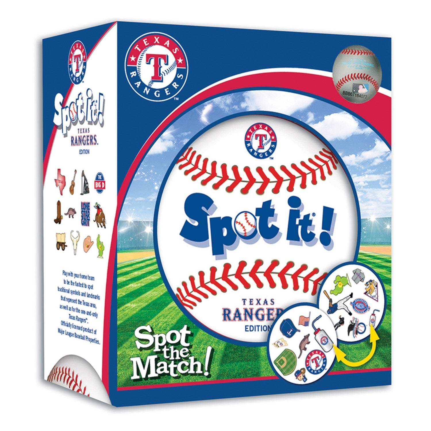 Texas Rangers Spot It! Card Game - 757 Sports Collectibles