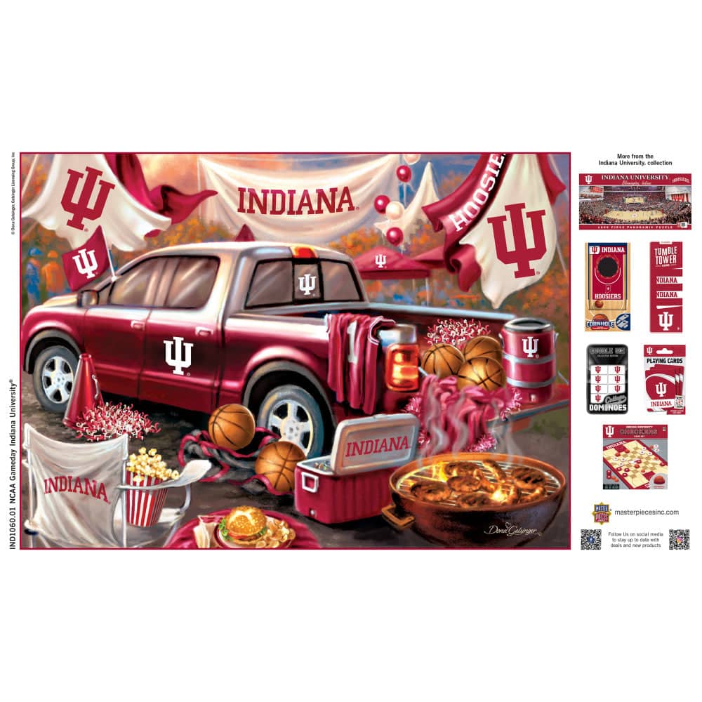 Indiana Hoosiers Gameday 1000 Piece Jigsaw Puzzle - Sports Gifts, Sports Memorabilia, Sports Collectibles, Fan Shop