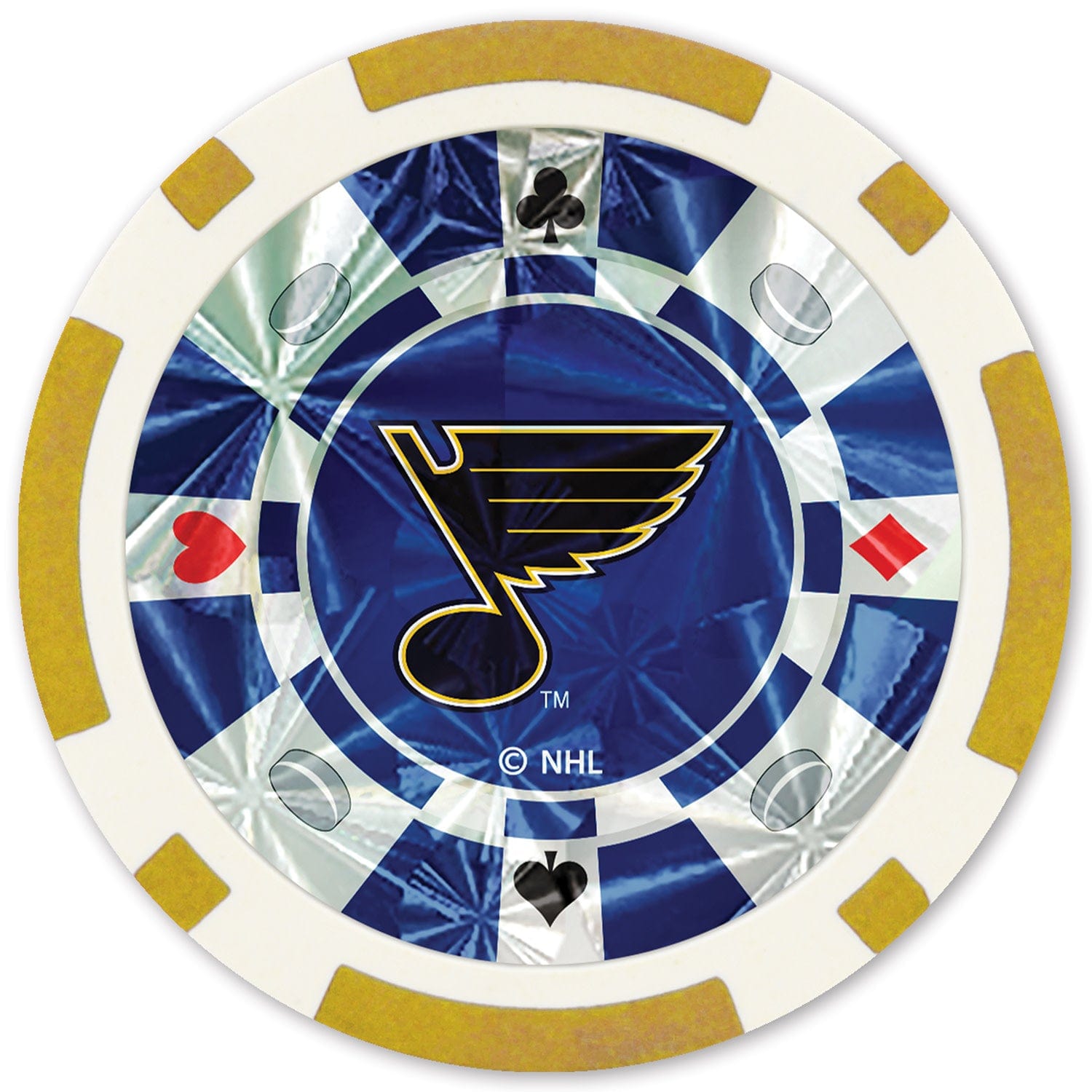 St. Louis Blues 20-Piece Poker Chip Set - Sports Gifts, Sports Memorabilia, Sports Collectibles, Fan Shop