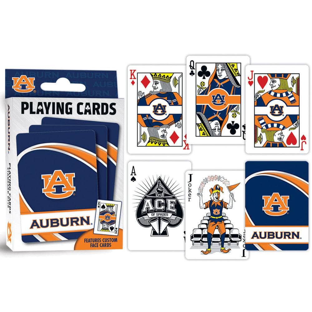 Auburn Tigers 54-Card Deck Playing Cards - Sports Gifts, Sports Memorabilia, Sports Collectibles, Fan Shop