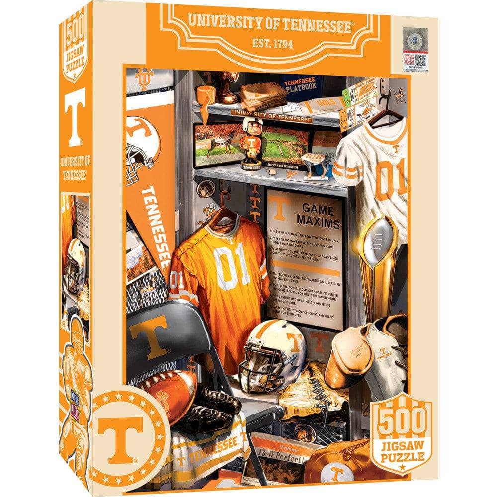 Tennessee Volunteers Locker Room 500-Piece Jigsaw Puzzle - Sports Gifts, Sports Memorabilia, Sports Collectibles, Fan Shop
