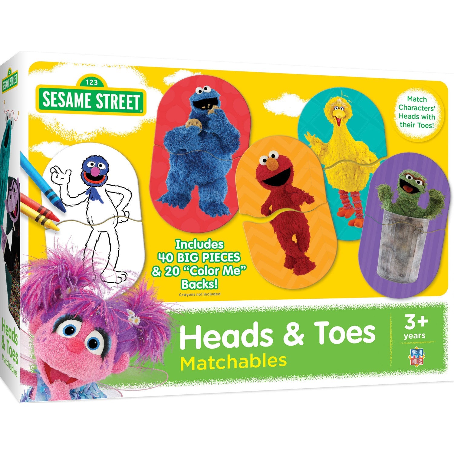 Sesame Street - Heads & Toes Matching Jigsaw Puzzles - 757 Sports Collectibles