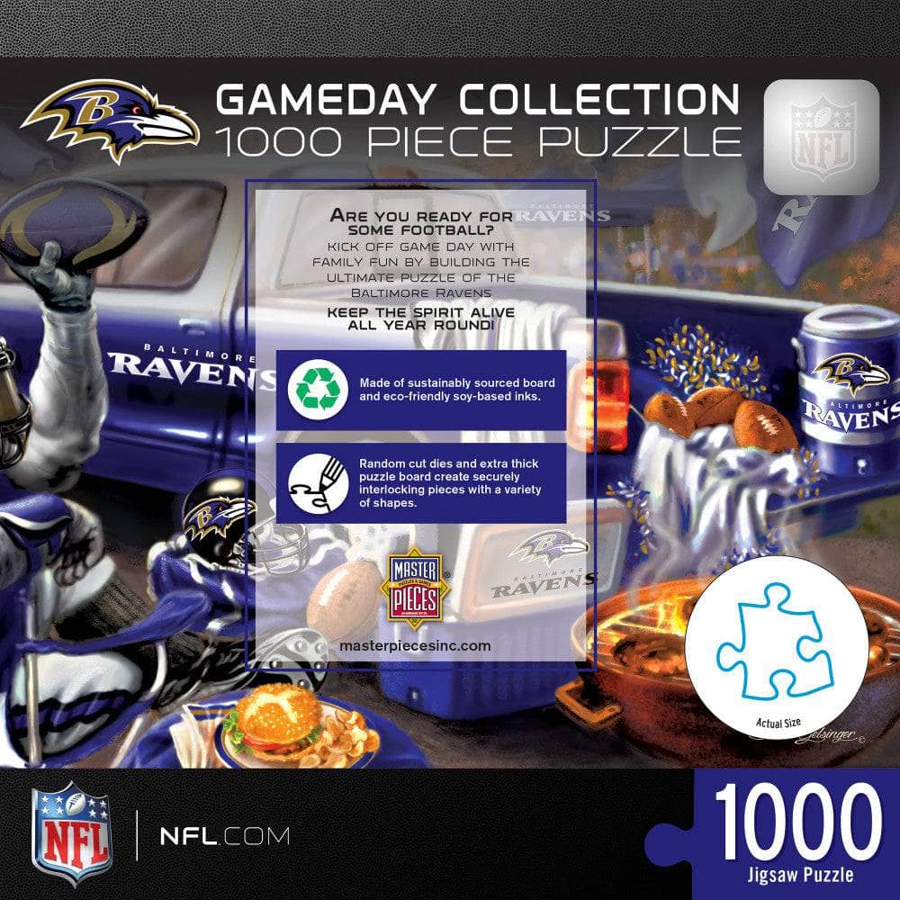 Baltimore Ravens Gameday 1000 Piece Jigsaw Puzzle - Sports Gifts, Sports Memorabilia, Sports Collectibles, Fan Shop