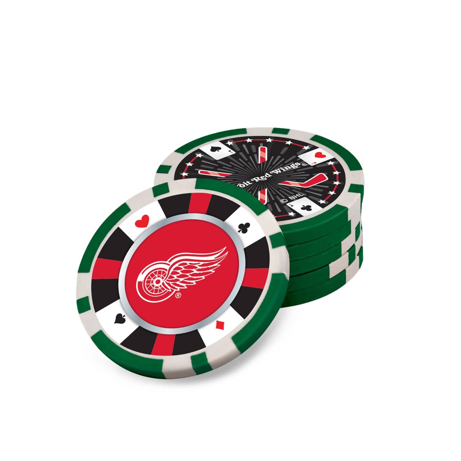 Detroit Red Wings 300 Piece Poker Set - Ultimate Fan Edition