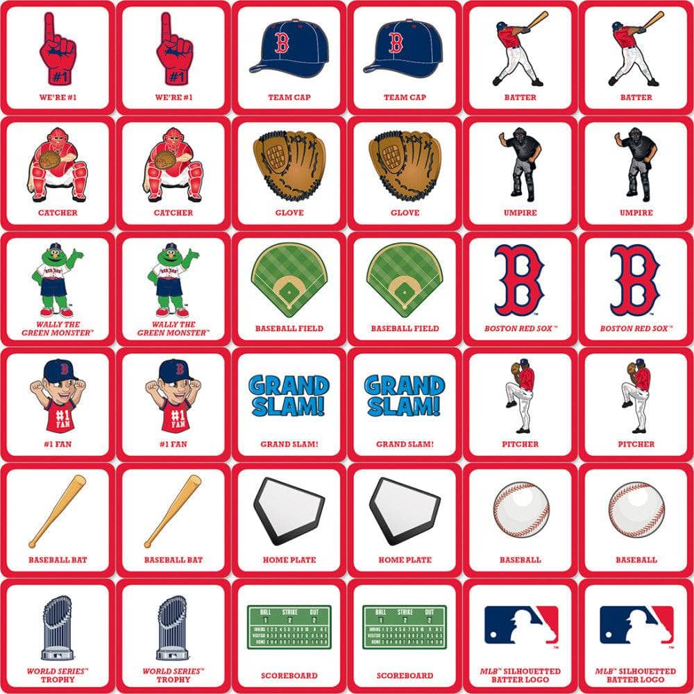 Boston Red Sox Memory Matching Game - Sports Gifts, Sports Memorabilia, Sports Collectibles, Fan Shop