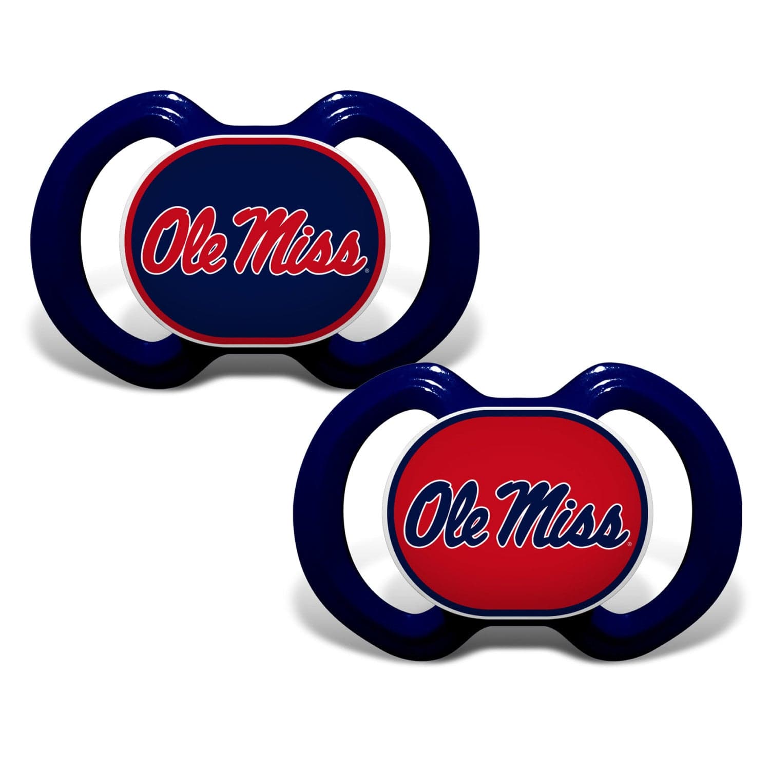 Ole Miss Rebels Pacifier Set - 2 Pack - Sports Gifts, Sports Memorabilia, Sports Collectibles, Fan Shop