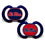 Ole Miss Rebels Pacifier Set - 2 Pack - Sports Gifts, Sports Memorabilia, Sports Collectibles, Fan Shop