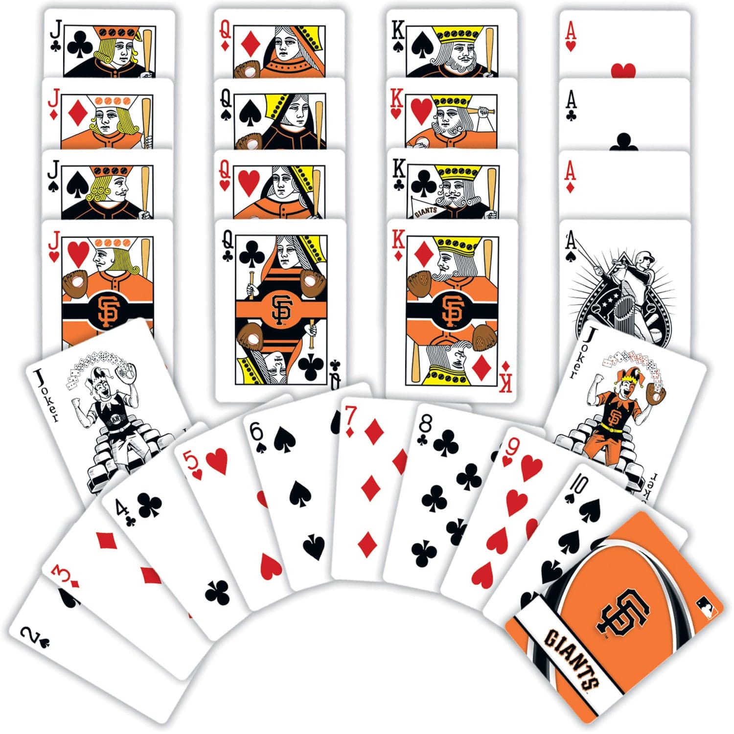 San Francisco Giants Official Playing Cards - 54 Card Deck - Sports Gifts, Sports Memorabilia, Sports Collectibles, Fan Shop