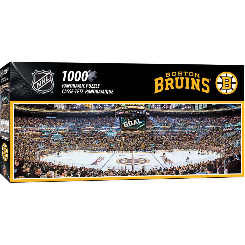 Boston Bruins 1000 Piece Panoramic Jigsaw Puzzle - Sports Gifts, Sports Memorabilia, Sports Collectibles, Fan Shop