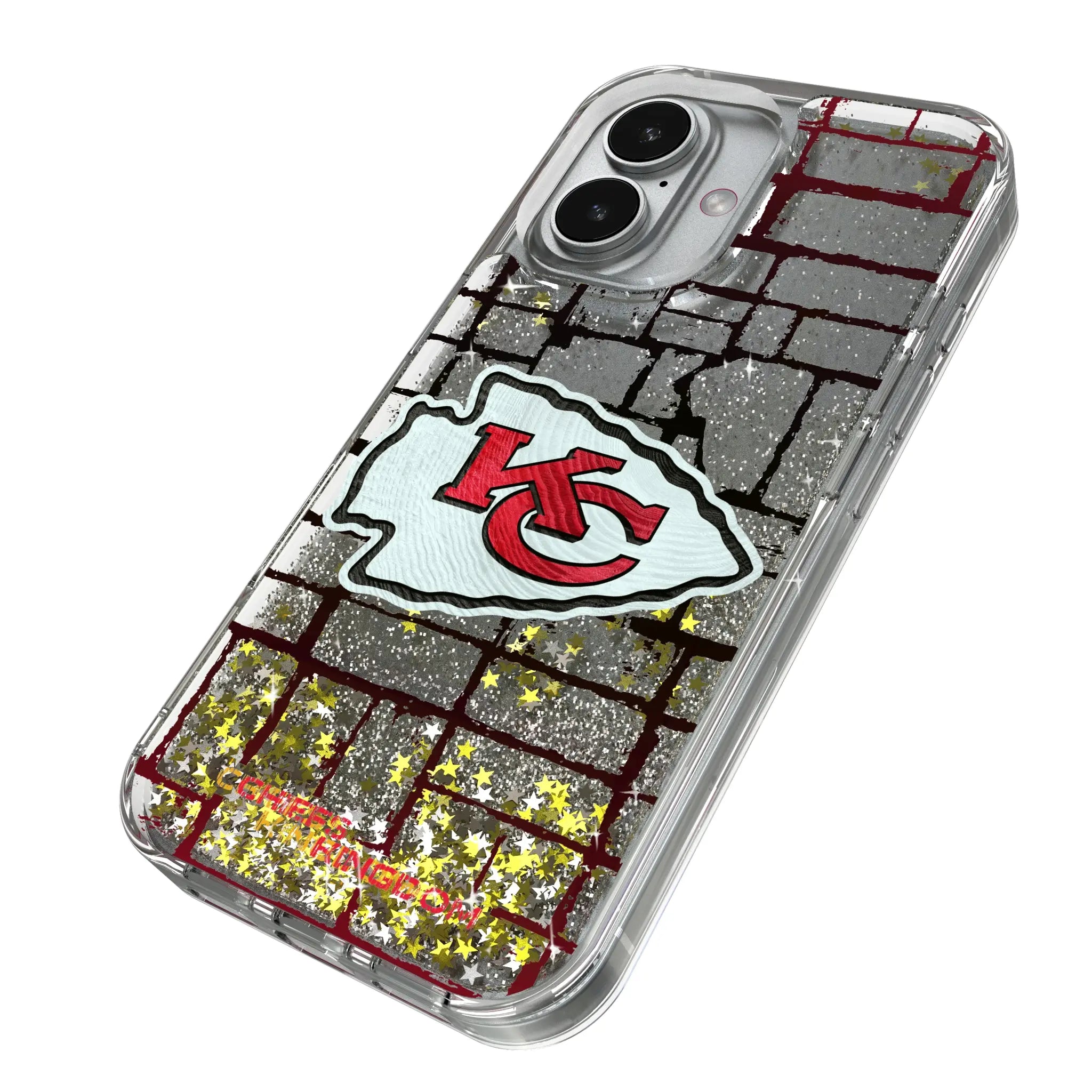 Kansas City Chiefs Brick Glitter Phone Case for Apple iPhone