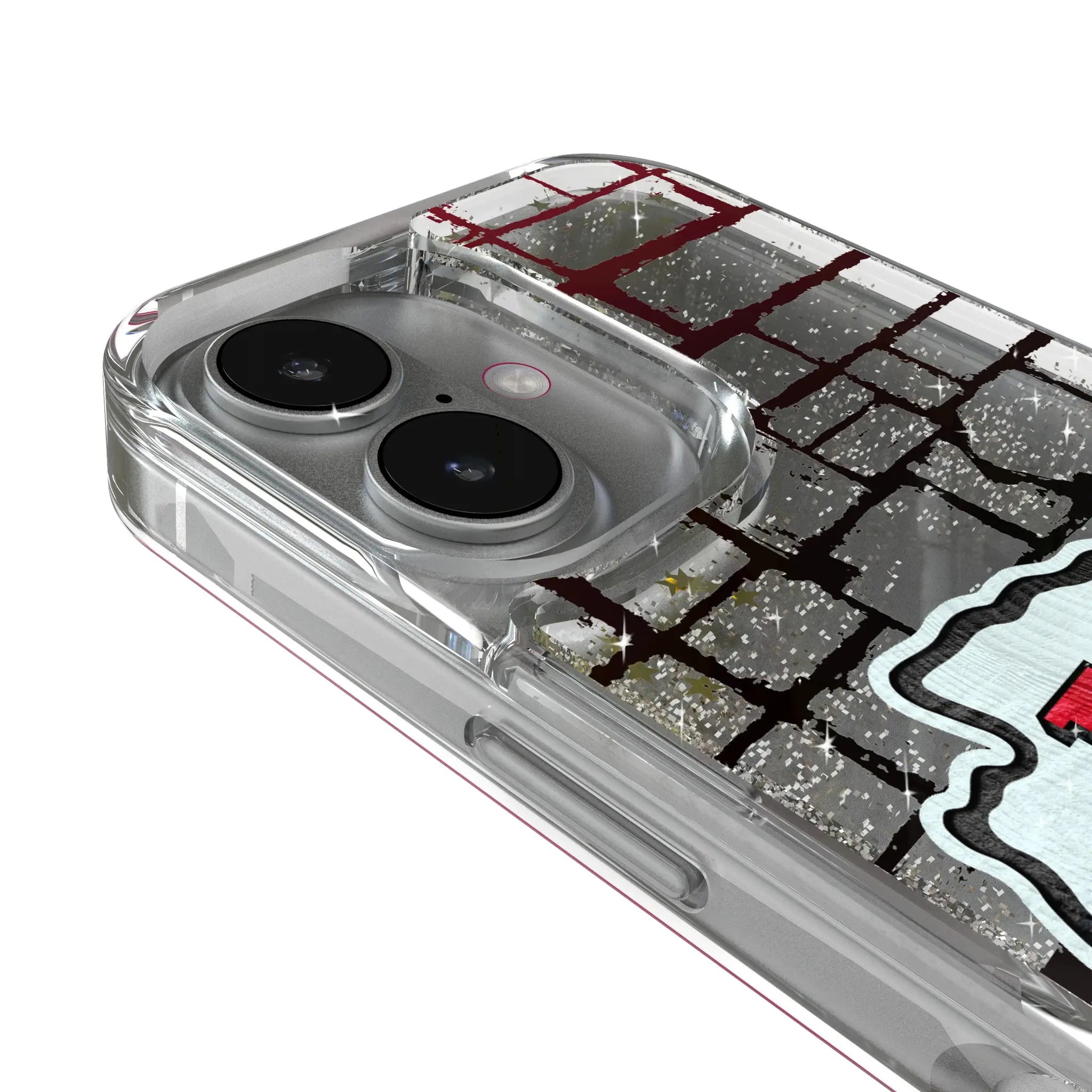Kansas City Chiefs Brick Glitter Phone Case for Apple iPhone