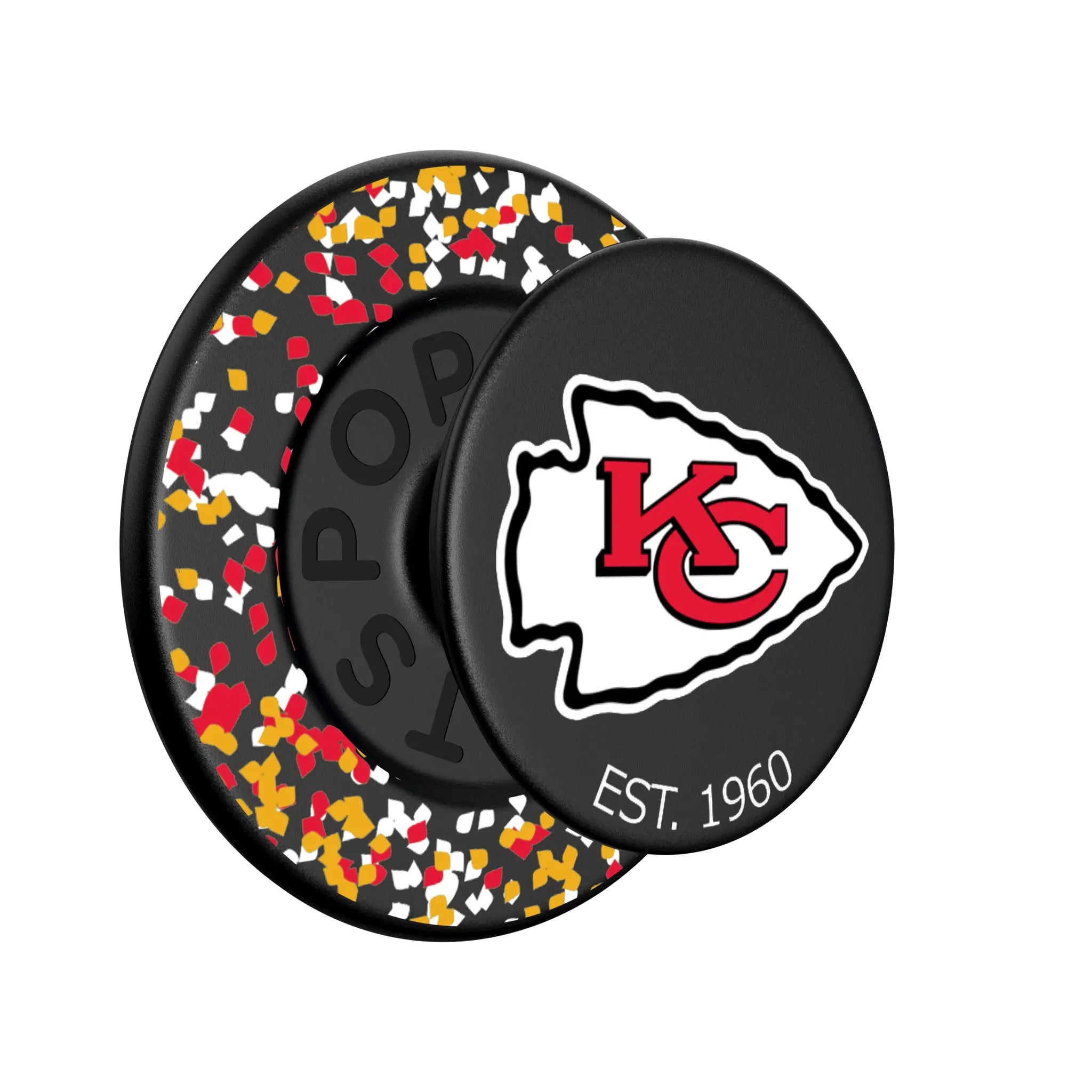 Kansas City Chiefs Confetti PopSockets Magnetic Phone Grip and Stand