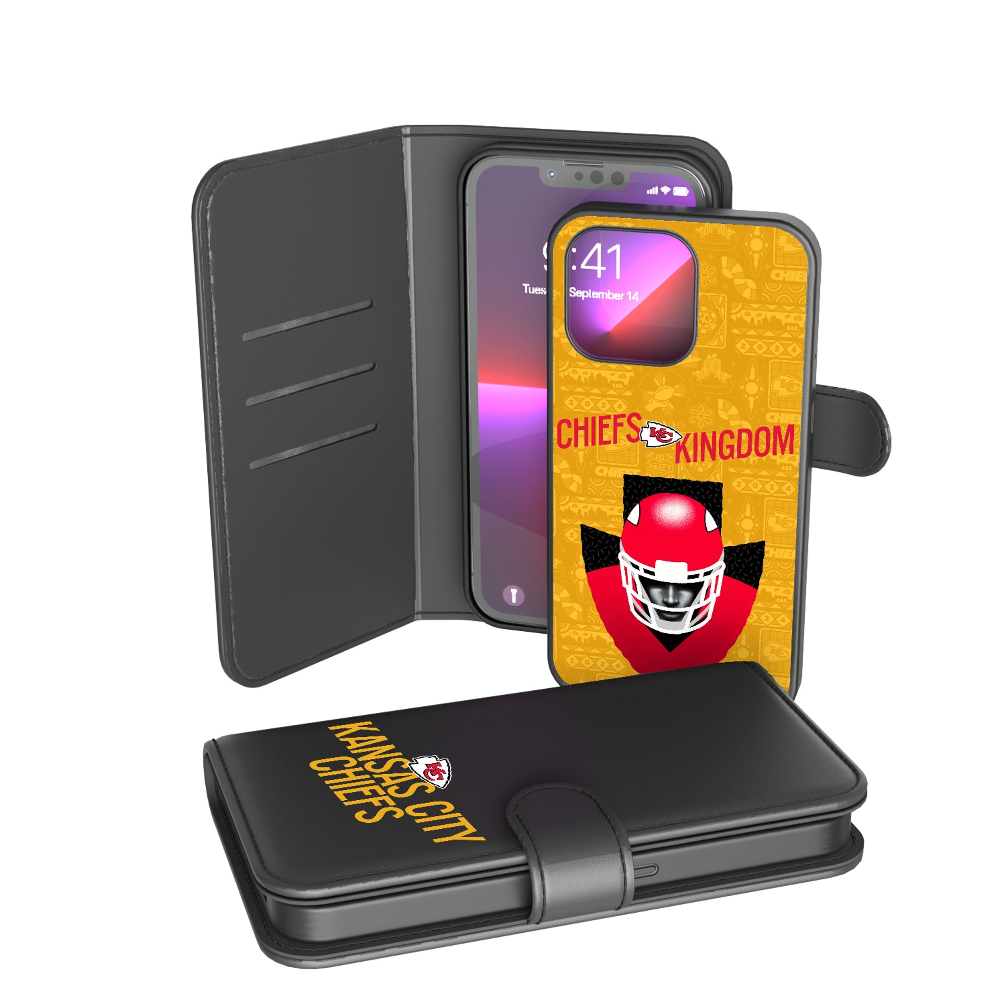 Kansas City Chiefs 2024 Illustrated Limited Edition Wallet Phone Case - Sports Gifts, Sports Memorabilia, Sports Collectibles, Fan Shop