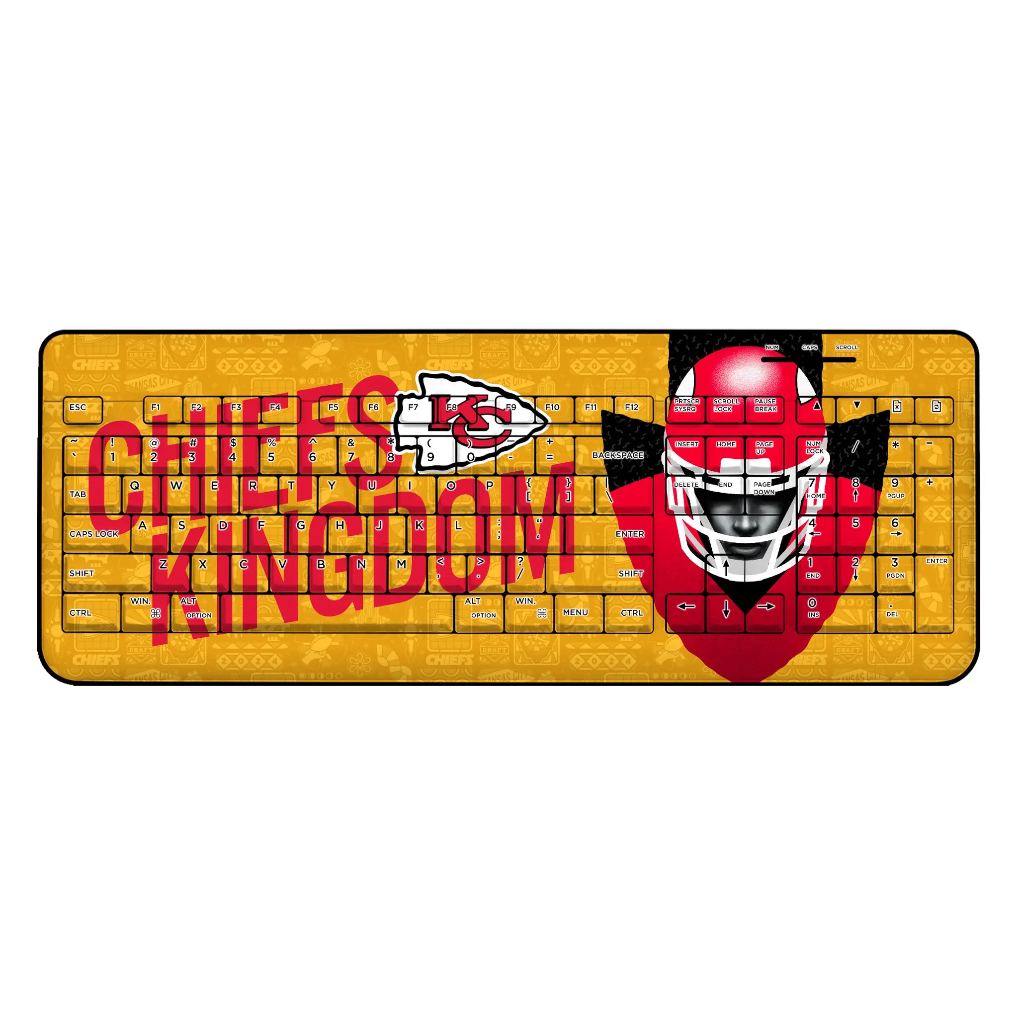 Kansas City Chiefs 2024 Illustrated Limited Edition Wireless USB Keyboard