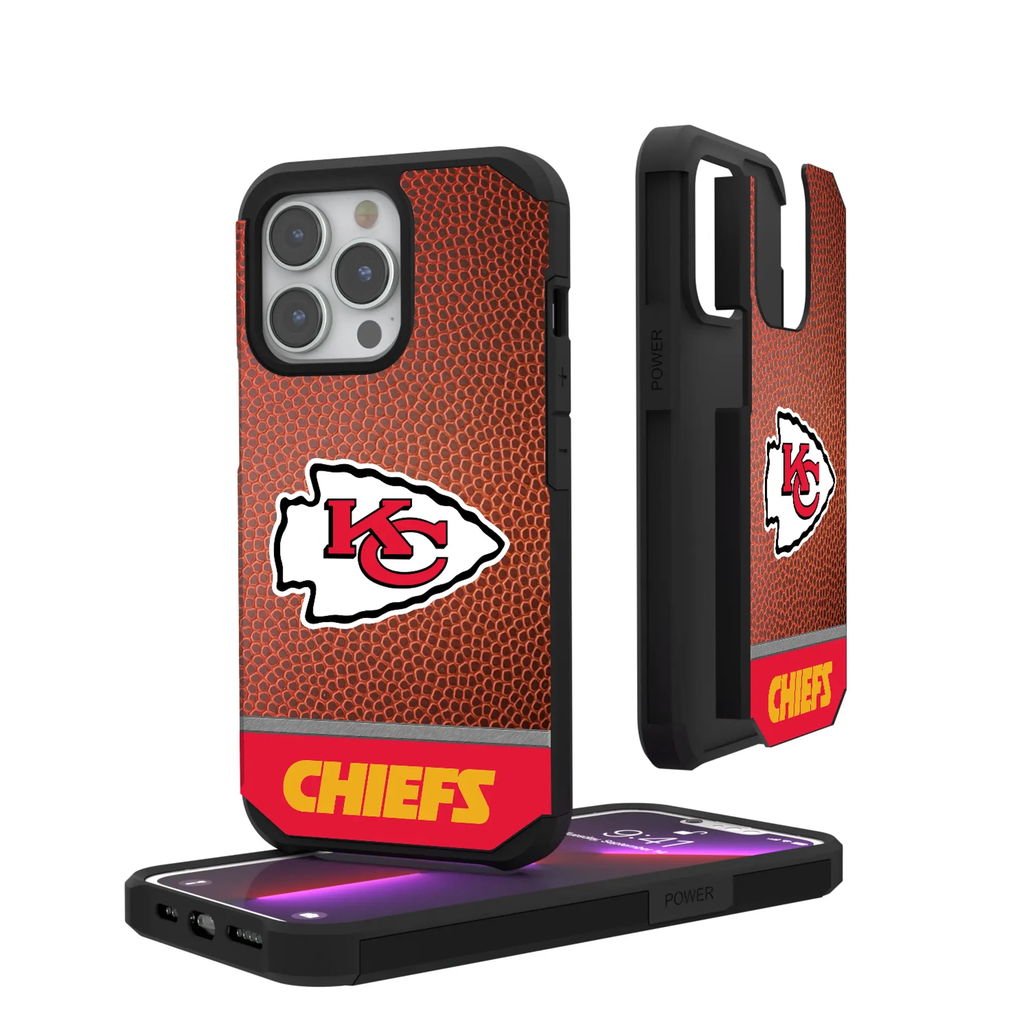 Kansas City Chiefs Football Wordmark Rugged Phone Case
