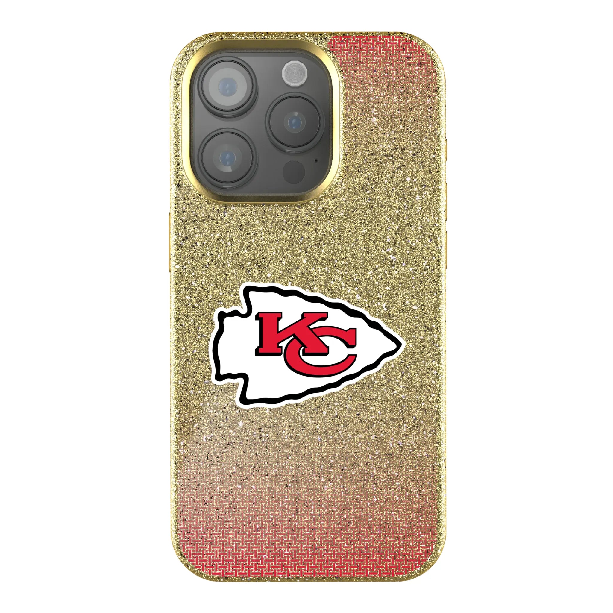 Kansas City Chiefs Linen Bling Phone Case for Apple iPhone