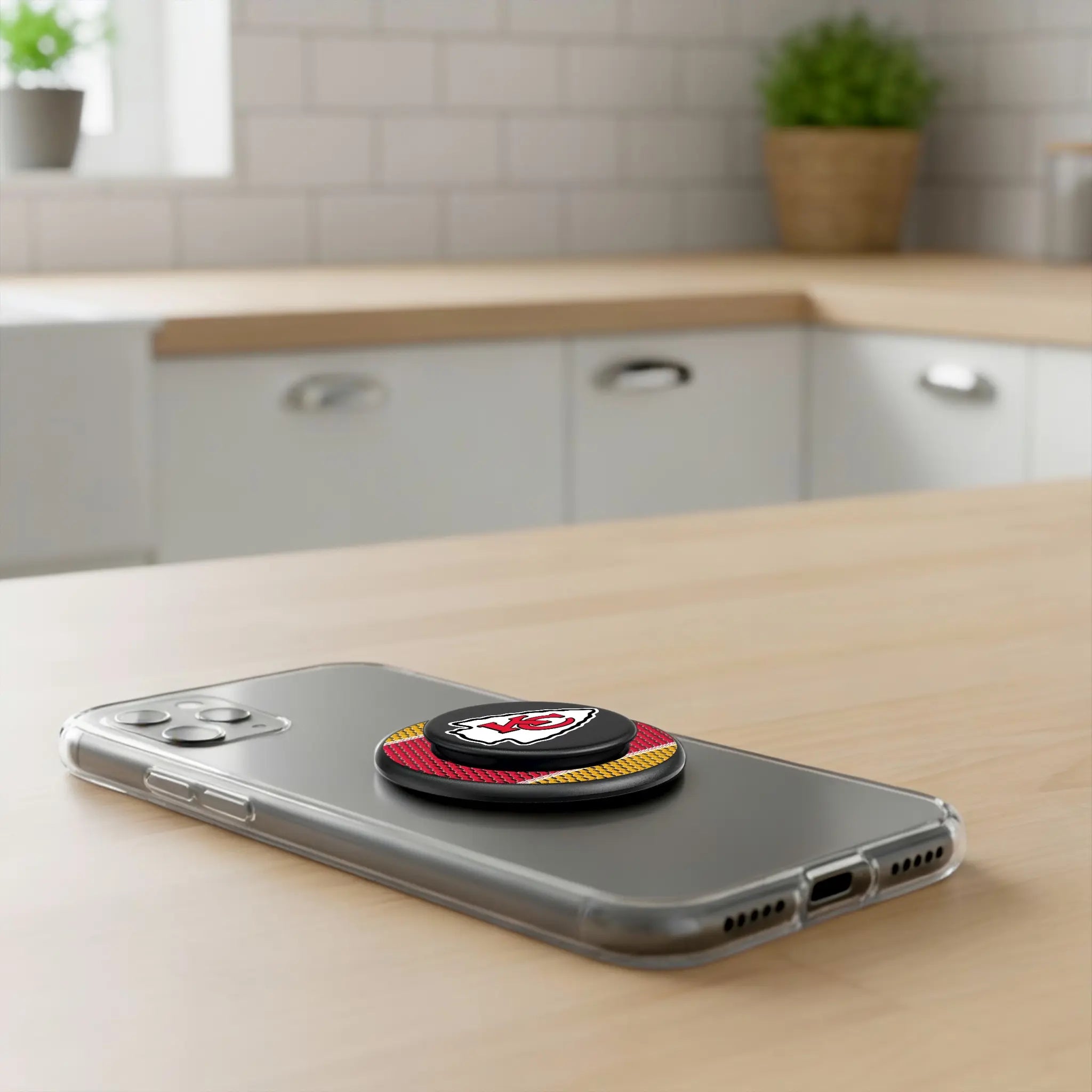 Kansas City Chiefs Mesh PopSockets Magnetic Phone Grip and Stand