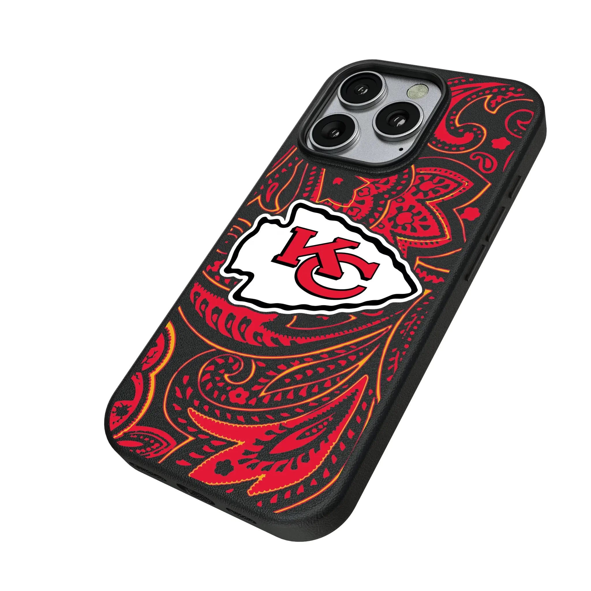 Kansas City Chiefs Paisley MagSafe Compatible Phone Case for Apple iPhone