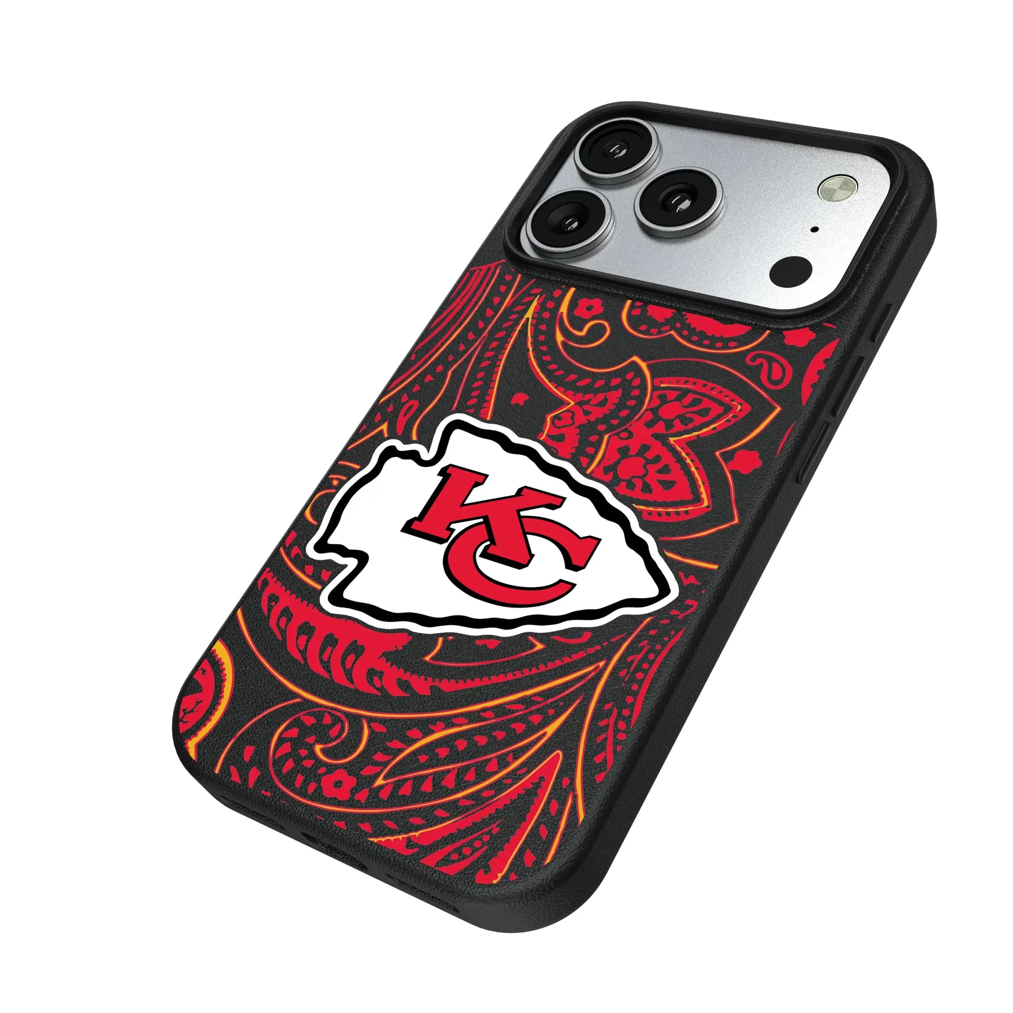 Kansas City Chiefs Paisley MagSafe Compatible Phone Case for Apple iPhone