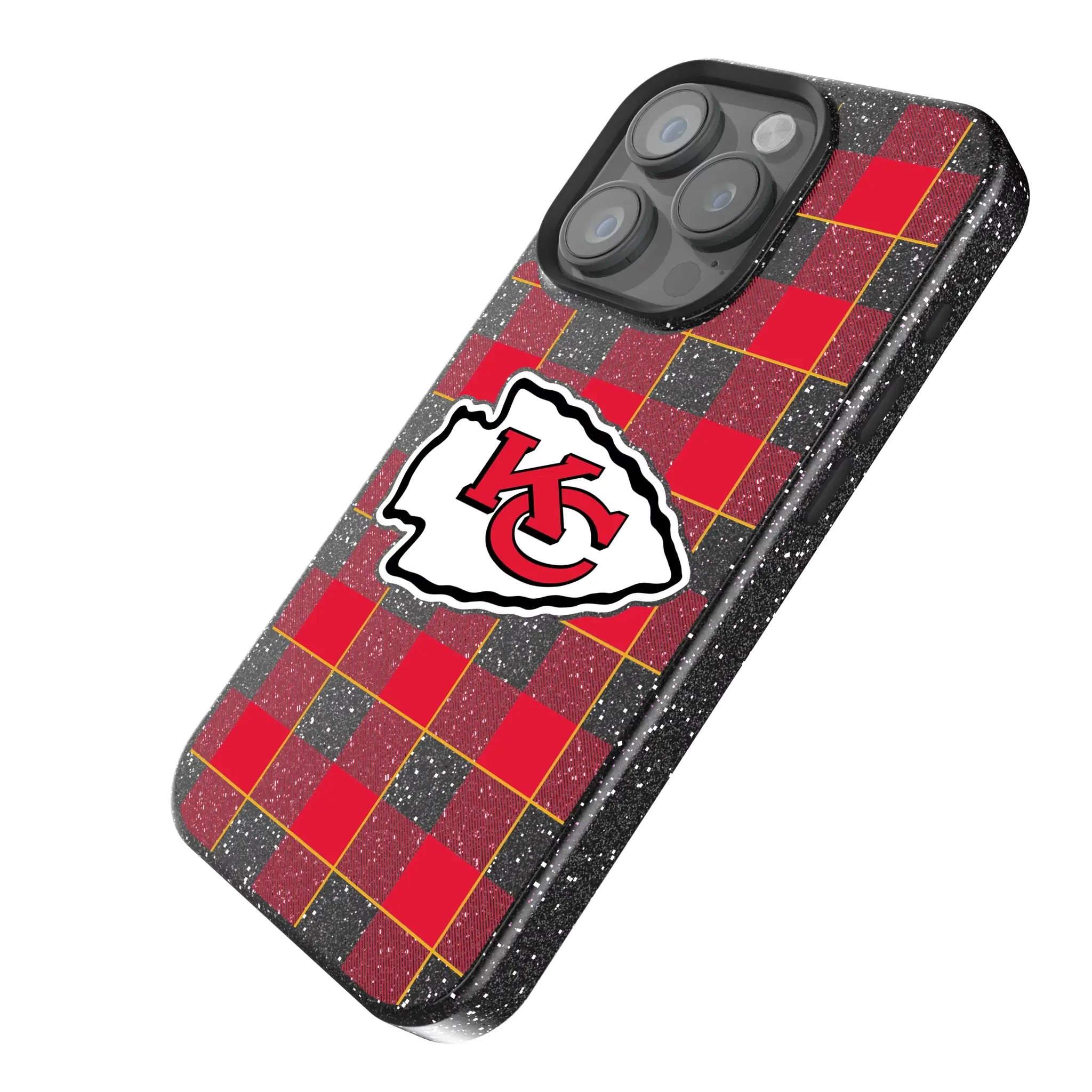 Kansas City Chiefs Plaid Bling Phone Case
