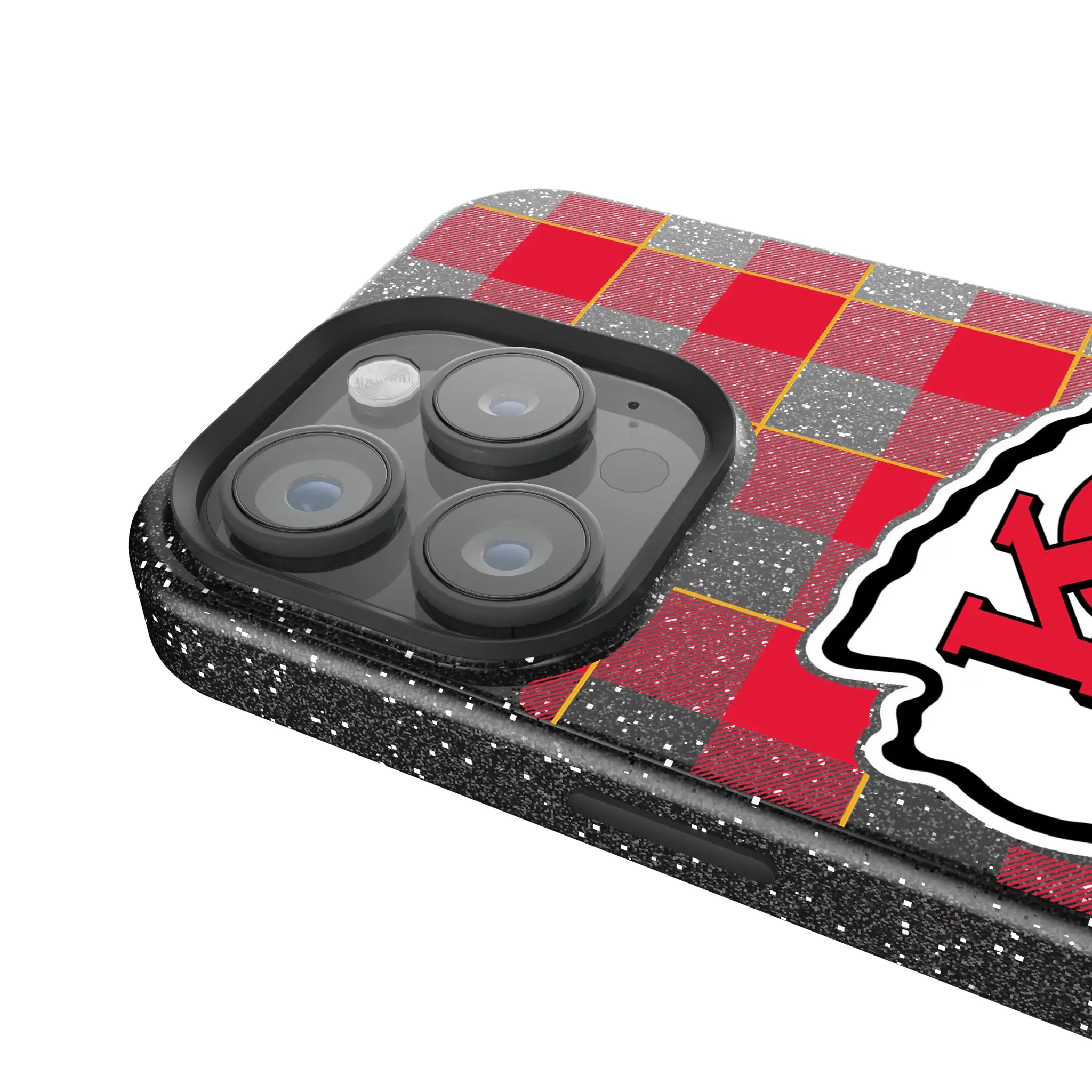 Kansas City Chiefs Plaid Bling Phone Case