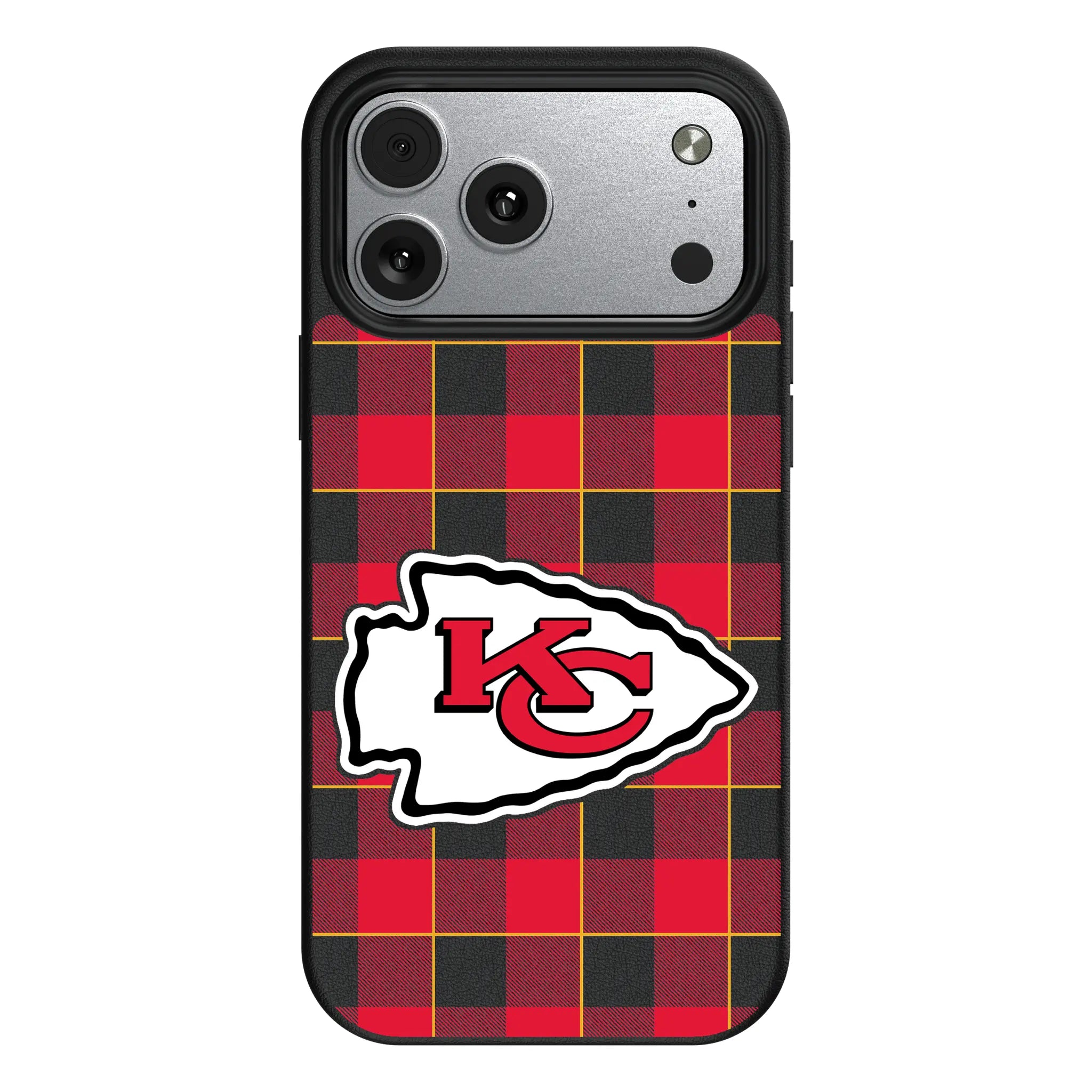 Kansas City Chiefs Plaid MagSafe Compatible Phone Case for Apple iPhone