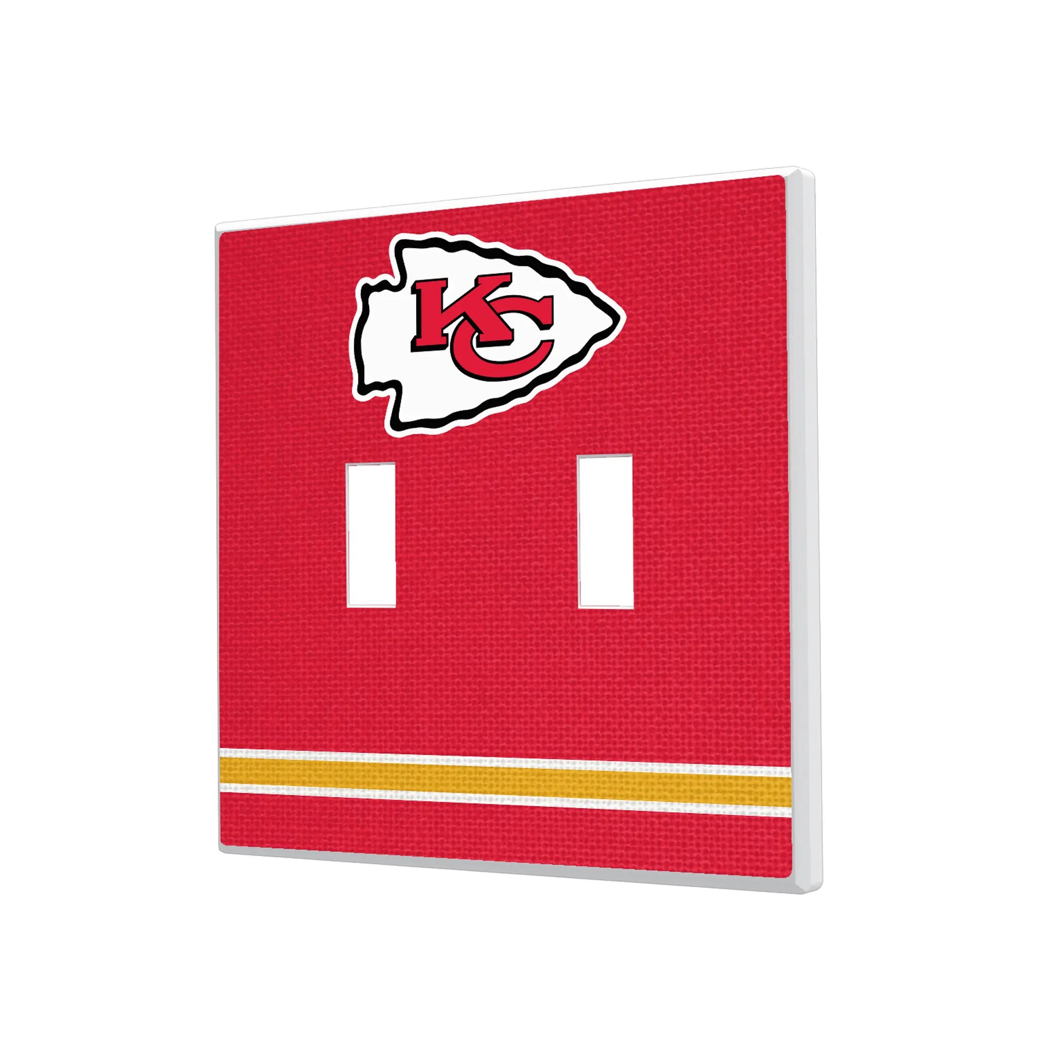 Kansas City Chiefs Stripe Hidden-Screw Light Switch Plate